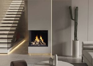 Ortal: Wilderness Two-Sided Corner Fireplace 25H - Double Glass
