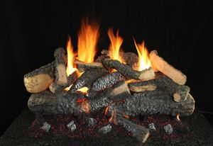 Hargrove: 21" Kodiak Timbers Double Stack Log Set