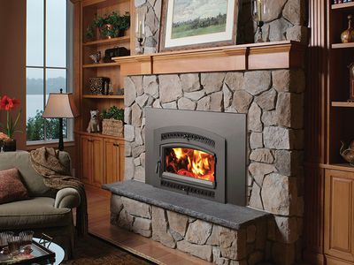 Fireplace Xtrordinair: Medium Flush Wood NexGen-Hybrid Insert (Arch)