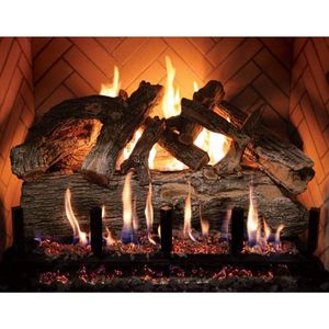 Grand Canyon: Arizon Weathered Oak Jumbo Slim Log Set 24in