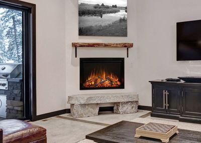 Modern Flames: 36" Redstone Traditional Built-In Fireplace