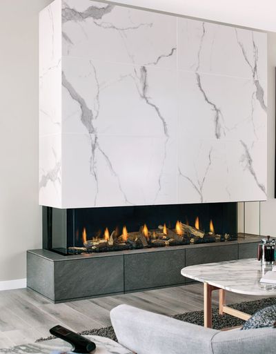 Regency: 72-Inch San Francisco Bay 3-Sided/Corner Fireplace (Power Vent)