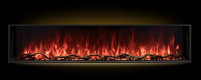 Modern Flames: 80" Landscape Pro Slim Built-In