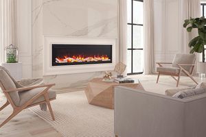 Ambiance: Impressionist 74 Linear Electric Fireplace