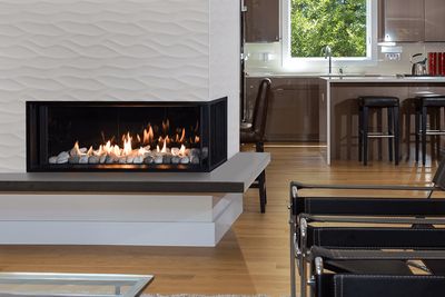 Valor: LX2 Three-Sided Fireplace