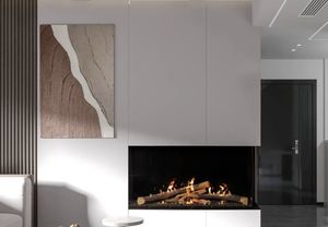 Ortal: Two Sided Corner Fireplace 60HH - Double Glass