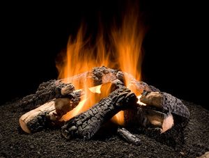 Hargrove: Magnificent Inferno Series Wilderness Char 20" Outdoor Firepit Log Set (6-piece)