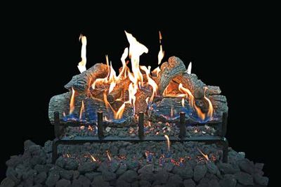 Grand Canyon: Lava Burner Front View GlowFire - 18-inch Logs