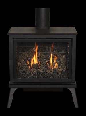 Kozy Heat: Lakefield XL Freestanding Gas Fireplace - Logs