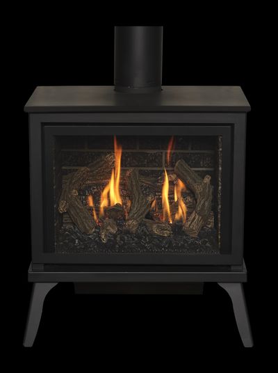 Kozy Heat: Lakefield XL Freestanding Gas Fireplace - Millivolt