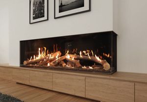 Ortal: Two Sided Corner Fireplace 77H