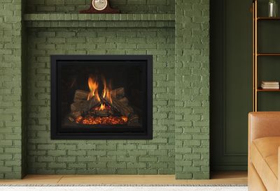 Kozy Heat: Nordik 36 DV Gas Fireplace - Logs