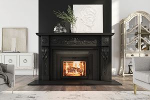 Ambiance: Flair 34 Metallic Black Fireplace Insert