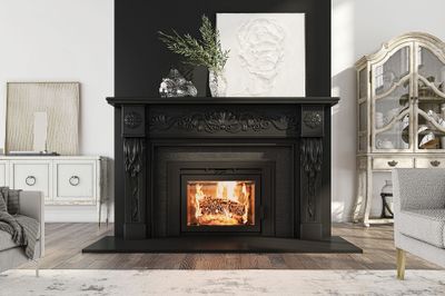 Ambiance: Flair 34 Metallic Black Fireplace Insert