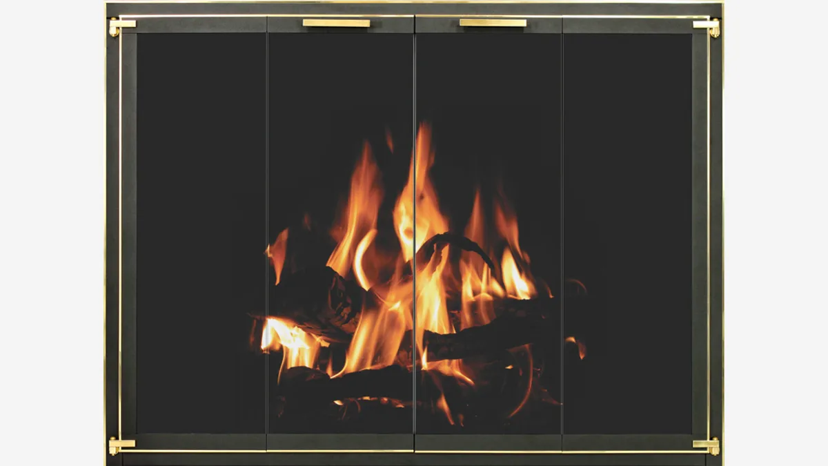 Stoll Original traditional fireplace glass door